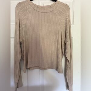 Offline by Aerie Ribbed Thumbs Up Top